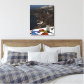Santorini droom canvas afdruk (Insitu (Slaapkamer))