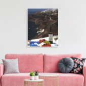 Santorini droom canvas afdruk (Insitu (Woonkamer))