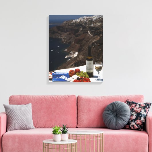 Santorini droom canvas afdruk (Insitu (Woonkamer))