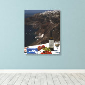 Santorini droom canvas afdruk (Insitu (Houten vloer))