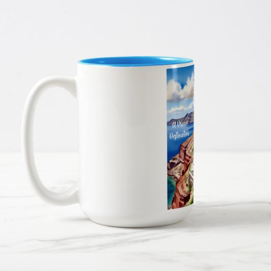 Santorini, een droombestemming, Mok (Links)