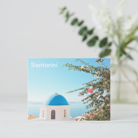 Santorini-eiland Briefkaart (Staand voorkant)