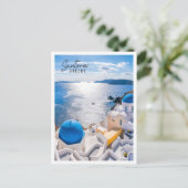 Santorini eiland Griekenland ongelooflijk romantis Briefkaart (Staand voorkant)