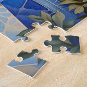 Santorini Eiland Illustratie | Reiskunst Legpuzzel (Zijkant)