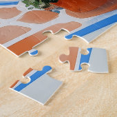 Santorini Eiland Illustratie | Reiskunst Legpuzzel (Zijkant)