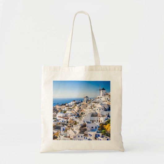 Santorini-elegante eilandstijl met prachtige Uitzi Tote Bag (Voorkant)