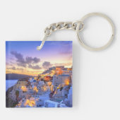 Santorini Foto Sleutelhanger (Achterkant)