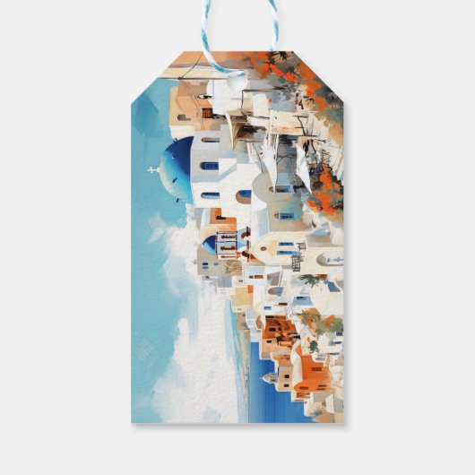 Santorini Gift Label Cadeaulabel (Achterkant)