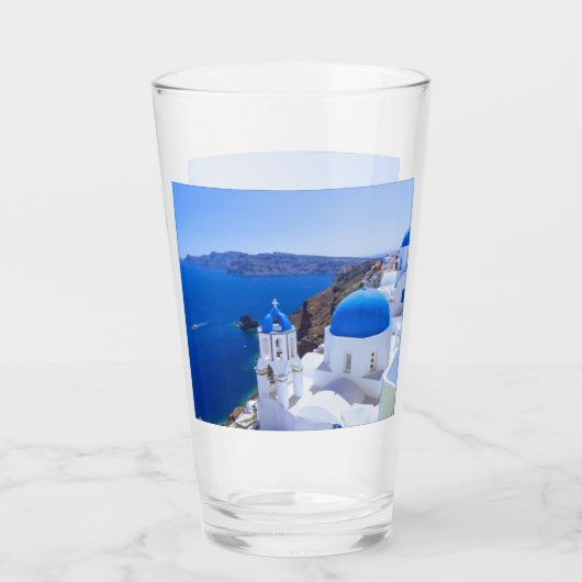 Santorini Glas (Achterkant)