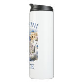 Santorini Greece Beautiful Island Thermosbeker (Geroteerd rechts)