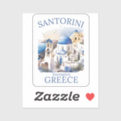 Santorini Greece Beautiful Paradise Sticker (Vel)