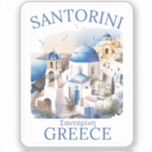 Santorini Greece Beautiful Paradise Sticker (Voorkant)