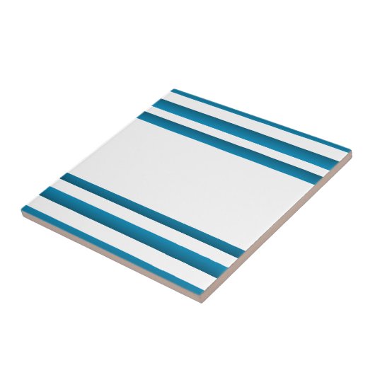 Santorini Greece Blue Design Tegeltje (Zijkant)