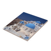 Santorini Greece Ceramic Tile Tegeltje (Zijkant)