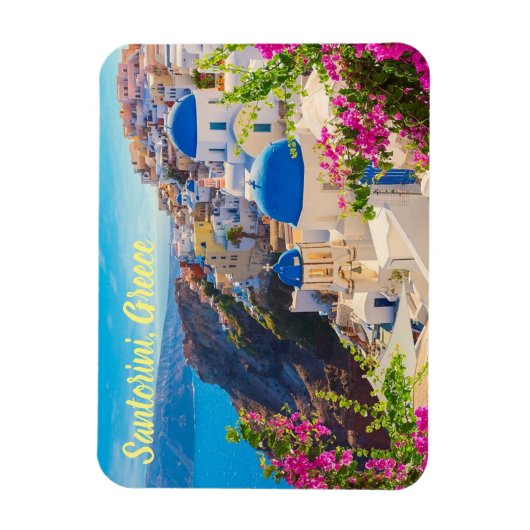 Santorini Greece gestileerd Magneet (Verticaal)