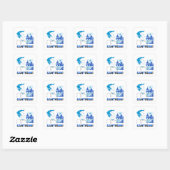 Santorini Greece.nl Vierkante Sticker (Vel)