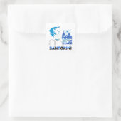 Santorini Greece.nl Vierkante Sticker (Tas)