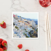 Santorini Greece Paper Napkins Servet (Insitu)
