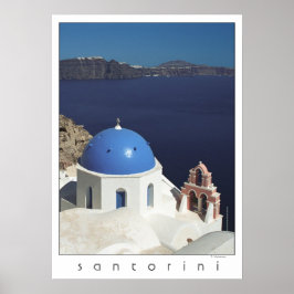Santorini Greece Poster (filmfotografie)