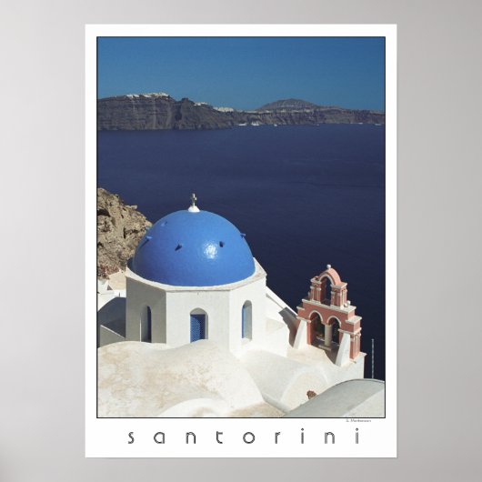 Santorini Greece Poster (filmfotografie) (Voorkant)