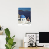 Santorini Greece Poster (filmfotografie) (Thuiskantoor)