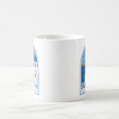 Santorini Greece Retro Koffiemok (Center)