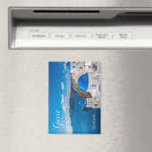 Santorini Greece Scenic Magnet Souvenir (Insitu (Vaatwasser))