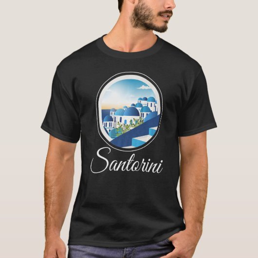 Santorini Greece Souvenir 1 T-shirt (Voorkant)
