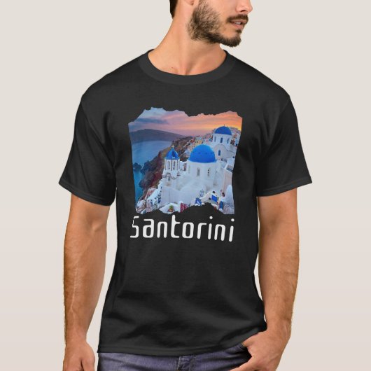 Santorini Greece Souvenir 7 T-shirt (Voorkant)