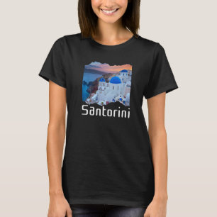 Santorini Greece Souvenir 8 T-shirt