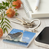 Santorini Greece Souvenir Acrylic Keychain (Voorkant Rechts)