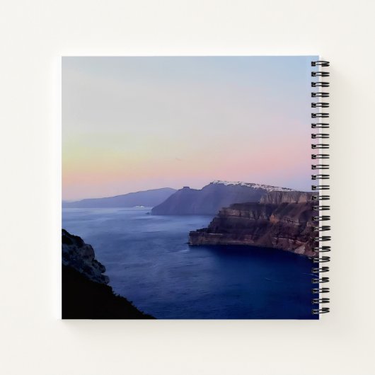 Santorini Greece Spiral Notebook Notitieboek (Achterkant)