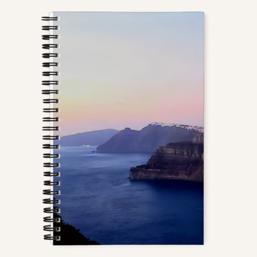 Santorini Greece Spiral Notebook Notitieboek (Voorkant)