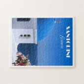 Santorini, Greece travel poster, Legpuzzel (Horizontaal)