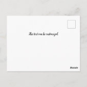 Santorini Greece Travel Waterverf Briefkaart (Achterkant)