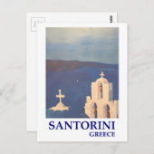 Santorini Greece uitzicht uit Oia  stijl Briefkaart (Voorkant / Achterkant)