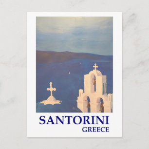 Santorini Greece uitzicht uit Oia  stijl Briefkaart