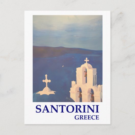 Santorini Greece uitzicht uit Oia  stijl Briefkaart (Voorkant)