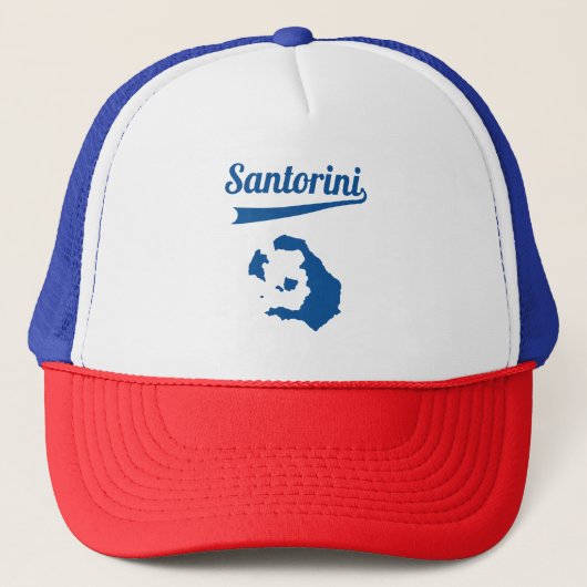 Santorini Greece Vacations Travel Holiday Trucker Pet (Voorkant)