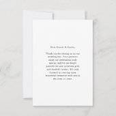 Santorini Greece Watercolor Destination Wedding Bedankkaart (Achterkant)