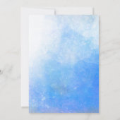 Santorini Greece Waterverf Destination Wedding Kaart (Achterkant)