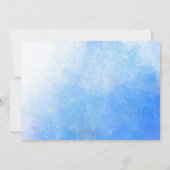 Santorini Greece Waterverf Destination Wedding Kaart (Achterkant)