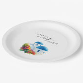 Santorini Greek Island Destination Wedding Papieren Bordje (Gekanteld)