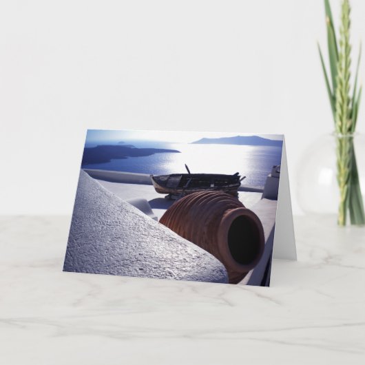 Santorini Greetingcard Kaart (Voorkant)