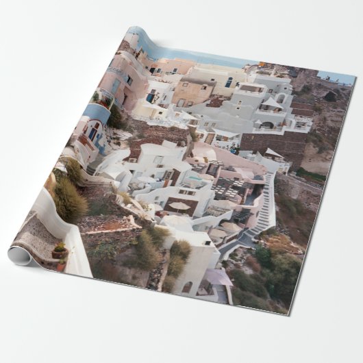 SANTORINI GRIECE CADEAUPAPIER (Uitgerold)