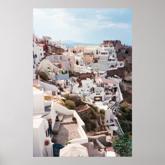 SANTORINI GRIECE POSTER (Voorkant)