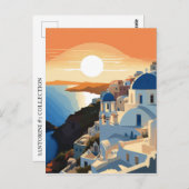 SANTORINI GRIEKENLAND #1 BRIEFKAART (Voorkant / Achterkant)