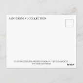 SANTORINI GRIEKENLAND #1 BRIEFKAART (Achterkant)