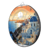 SANTORINI GRIEKENLAND #1 DARTBORD (Voorkant Rechts)