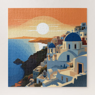 SANTORINI GRIEKENLAND #1 LEGPUZZEL